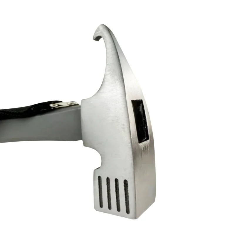 مطرقة أظافر متعددة الوظائف في الهواء الطلق، مطرقة فولاذية عالية الكربون، مطرقة مظلة خيمة التخييم، معدات التخييم في الهواء الطلق #4