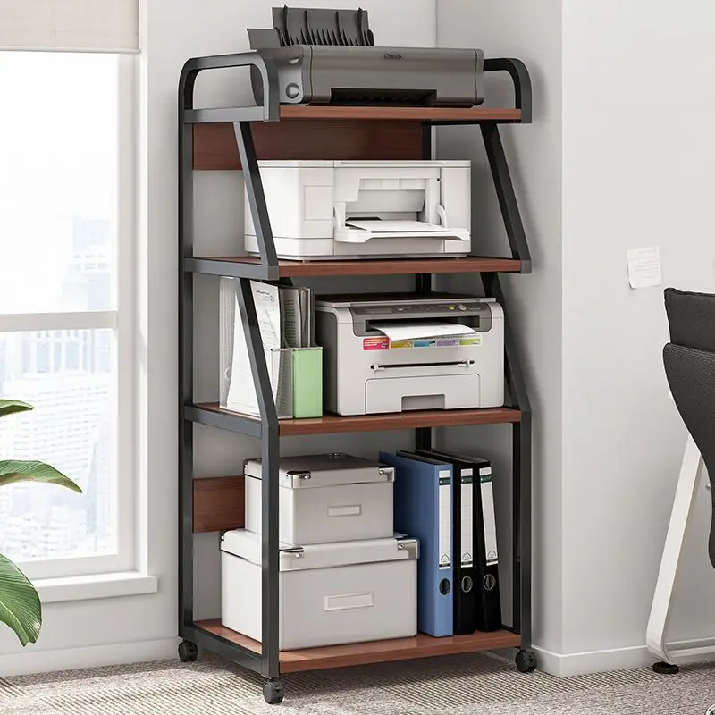 Printer rack, floor-to-ceiling cabinet rack, removable office desk, computer host bracket