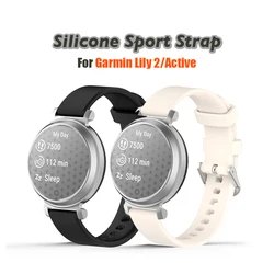 Official Silicone Straps For Garmin Lily 2 Soft 14mm Watchband Strap Bracelet For Garmin Lily2 Active silicone 14mm Accessories