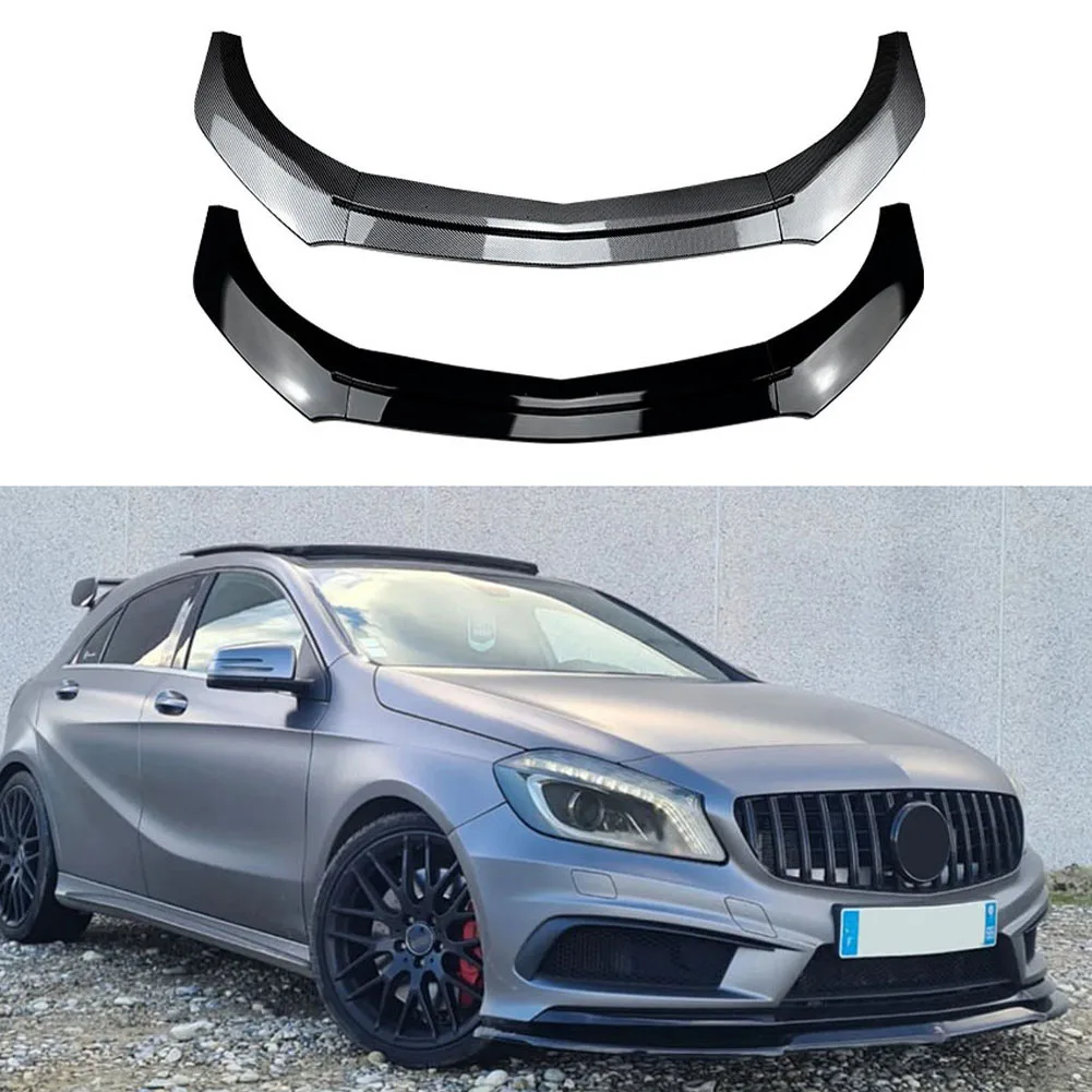 

3 Stage Front Bumper Lip Spoiler Side Lower Splitters Body Kit For Mercedes Benz A-Class W176 A200 A260 A45 AMG 2013-2018