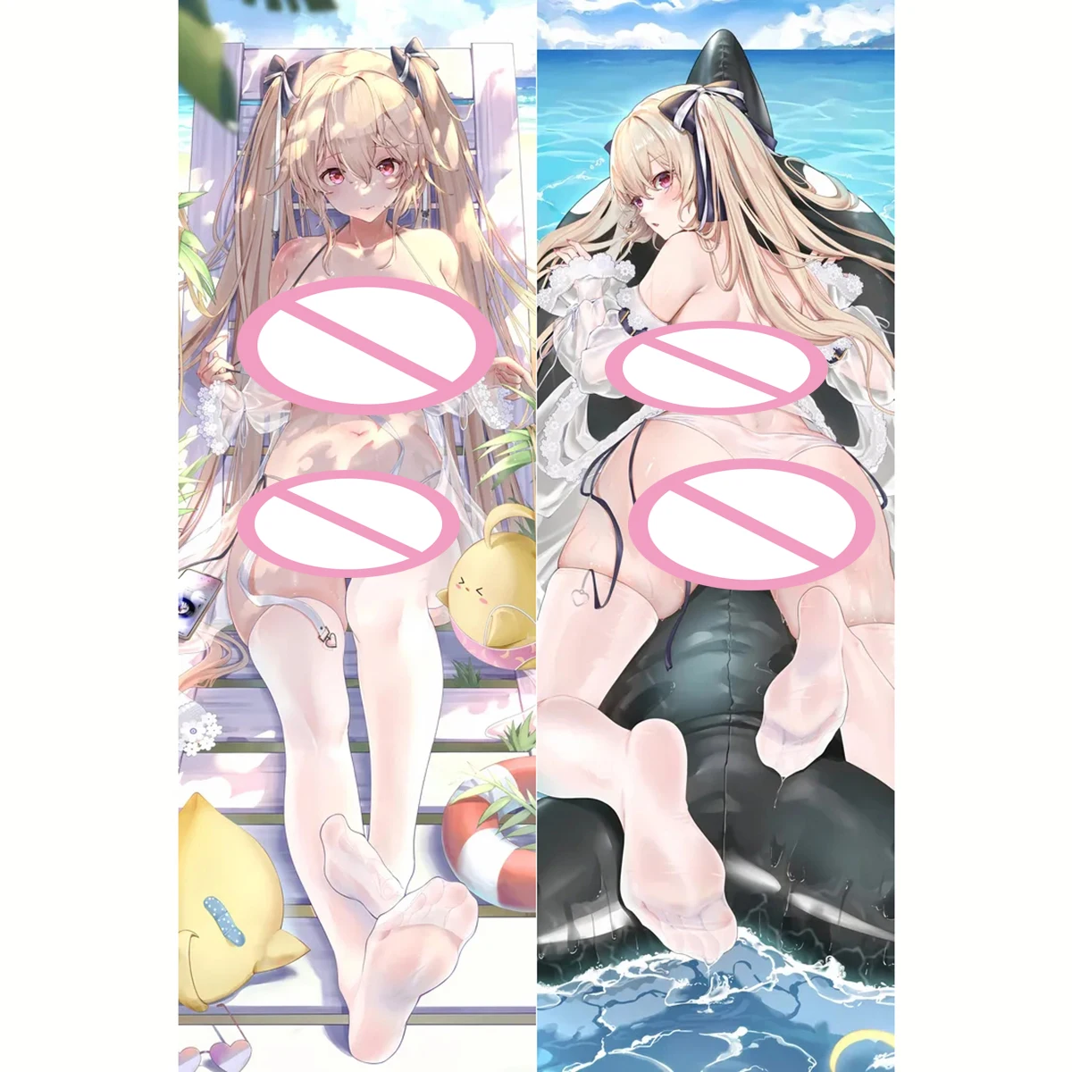 

New Pattern Azur Lane Pillowcase USS Anchorage Demara Dakimakura Customize Anime Game Hugging Body Pillow Case