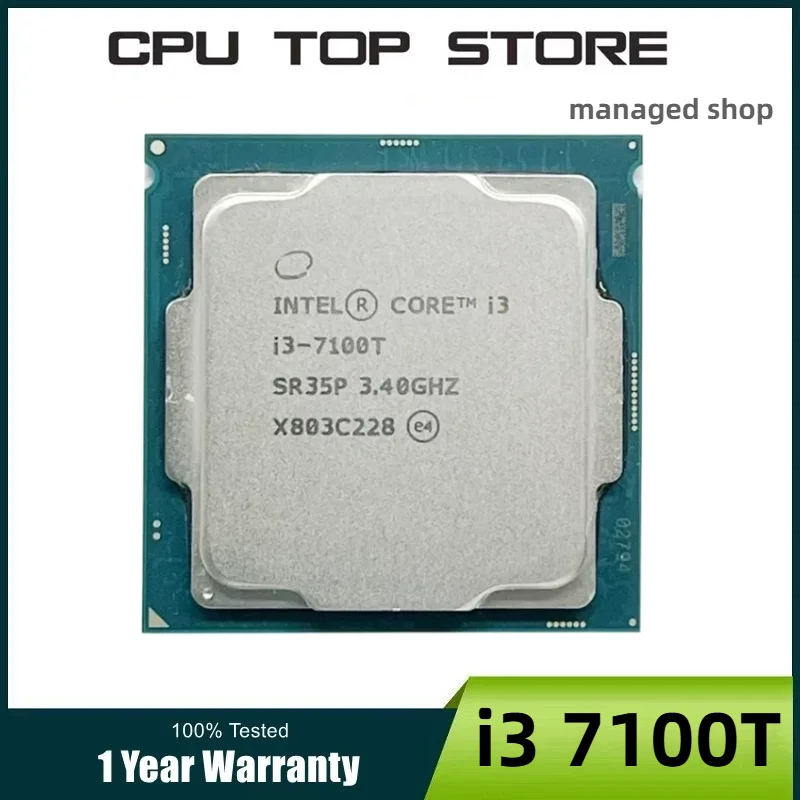 Intel Core I3 7100T 3.4GHz LGA 1151 CPU Processor 2-core 4-thread 3M 35W