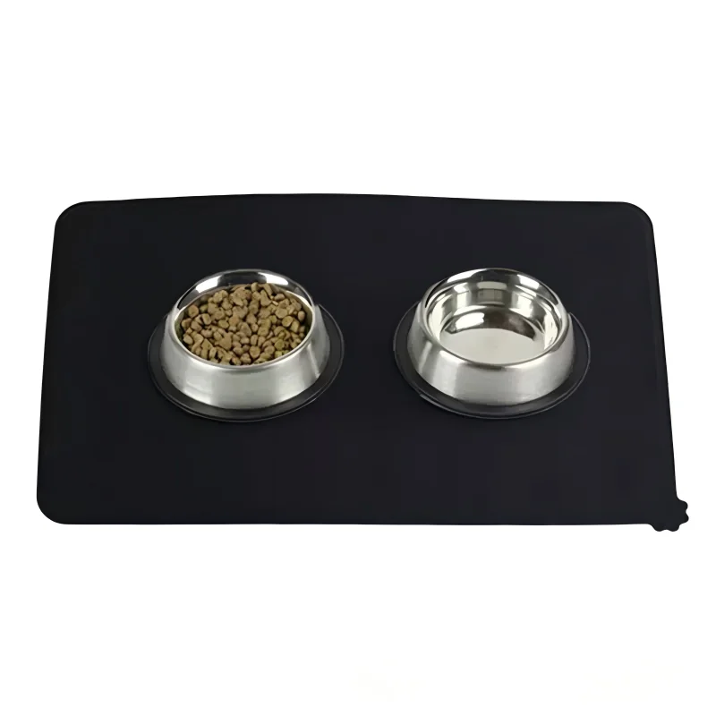 1/Pcs  Anti Slip Leak Proof Pet Tableware Mat Silicone Pet Meal Ma Waterproof Car Dog Paw Mat Waterproof