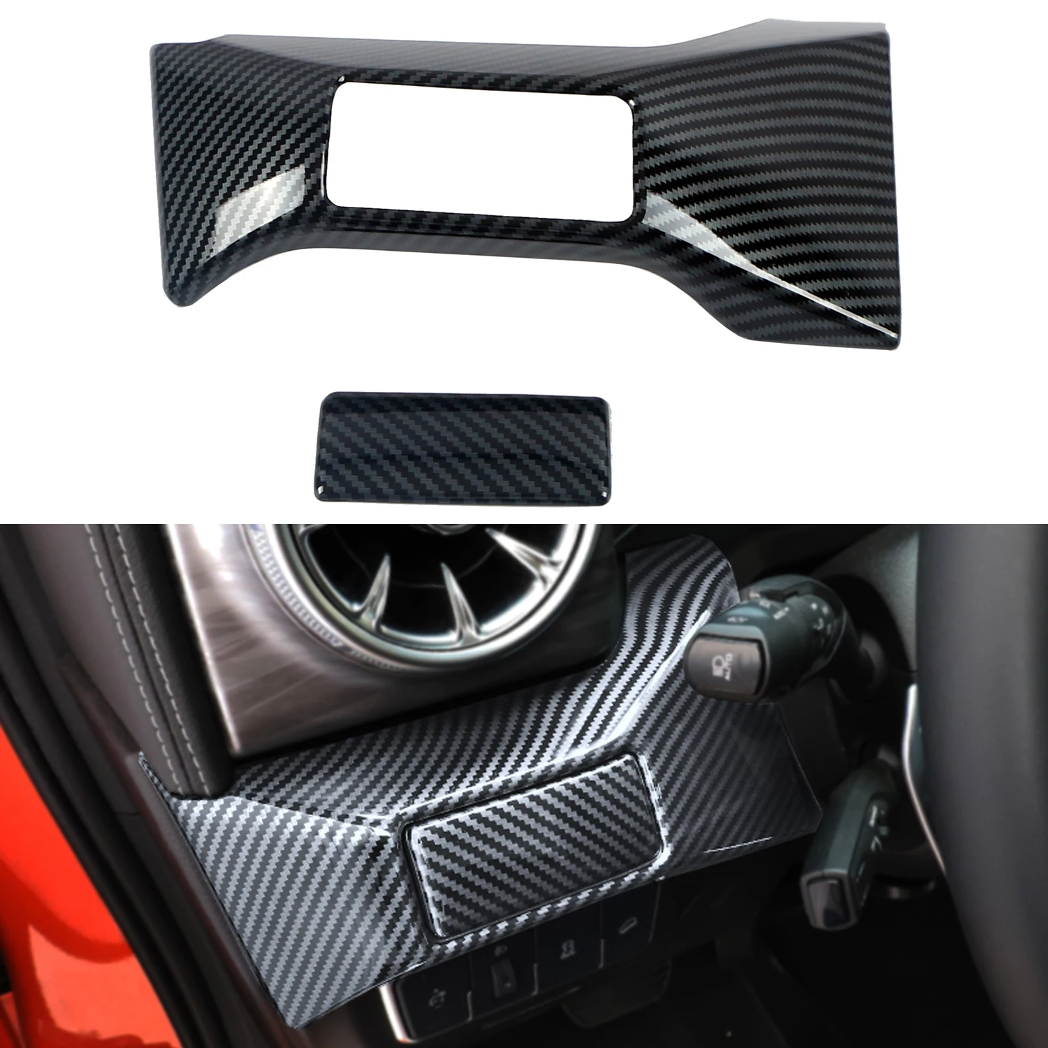 

Only Fit LHD! Car Accessories For GWM Tank 300 2020-2024 ABS Side Dashboard Water Cup Holder Frame Cover Trim 2pcs