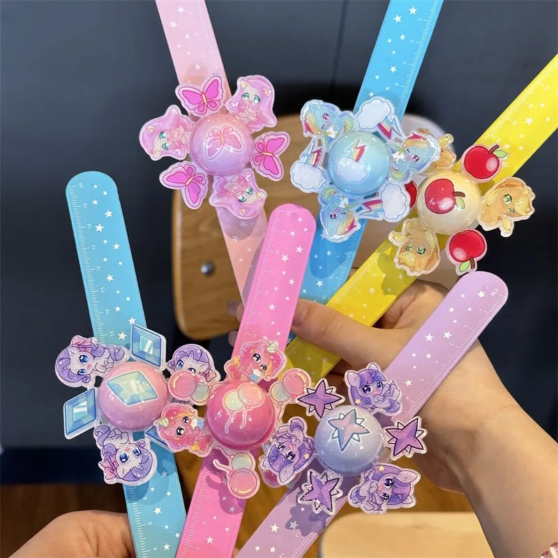 My Little Pony Twilight Sparkle raridad lindo creativo periférico de animé pulsera giratoria personalidad Simple juguete luminoso de dibujos animados