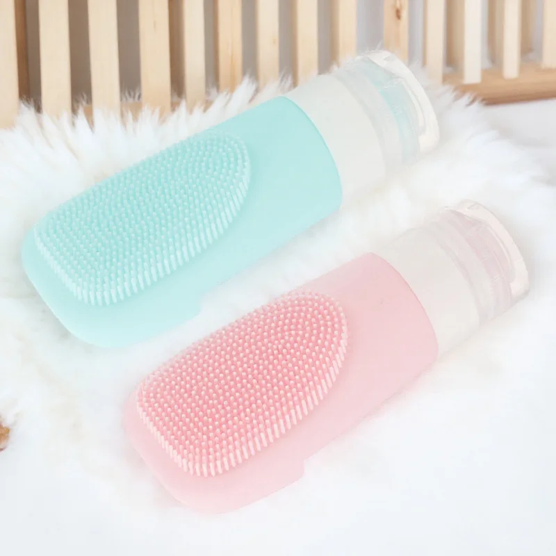 

2Pcs Travel Bottle Kit Silicone Squeeze Containers Reusable Leakproof for Shampoo Lotion Compact Lightweight for Trip Hotel Use