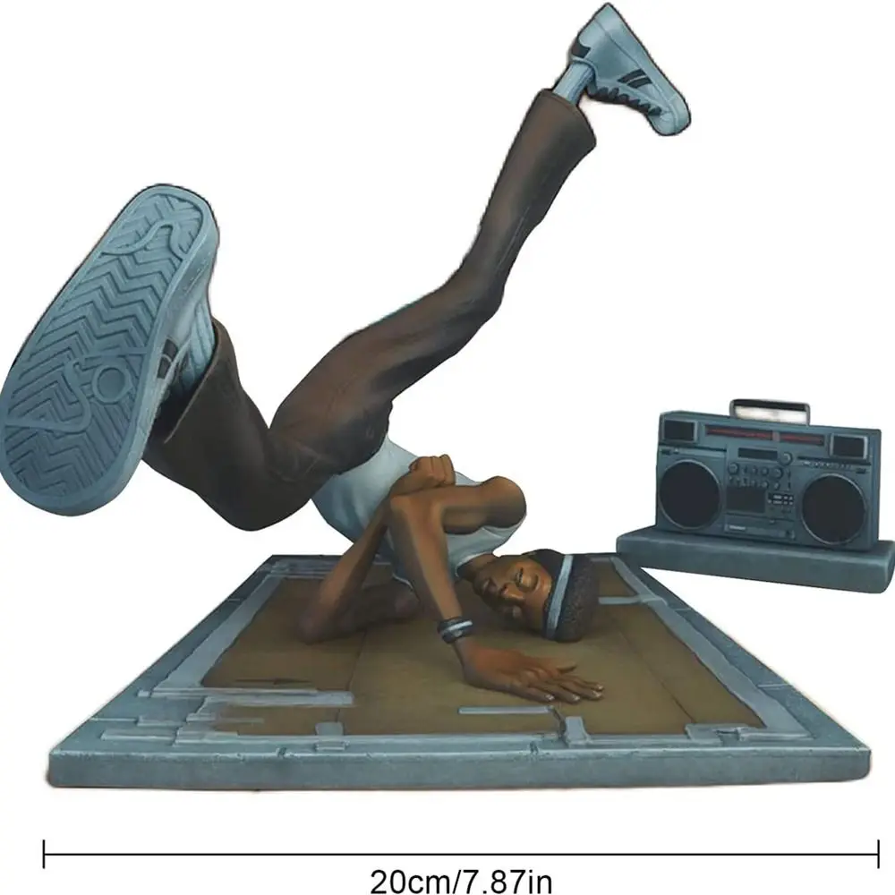 عناصر تمثال راتنج فنان الهيب هوب ، نمذجة رقص الكسر دي جي ، تمثال سطح المكتب ، ديكور المنزل ، مغني الراب الكلاسيكي
