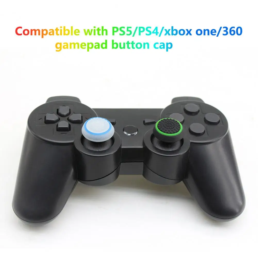 2Pcs Durable Joystick Cover Round Shape Joystick Cap  Gamepad Thumb Stick Grip Cap