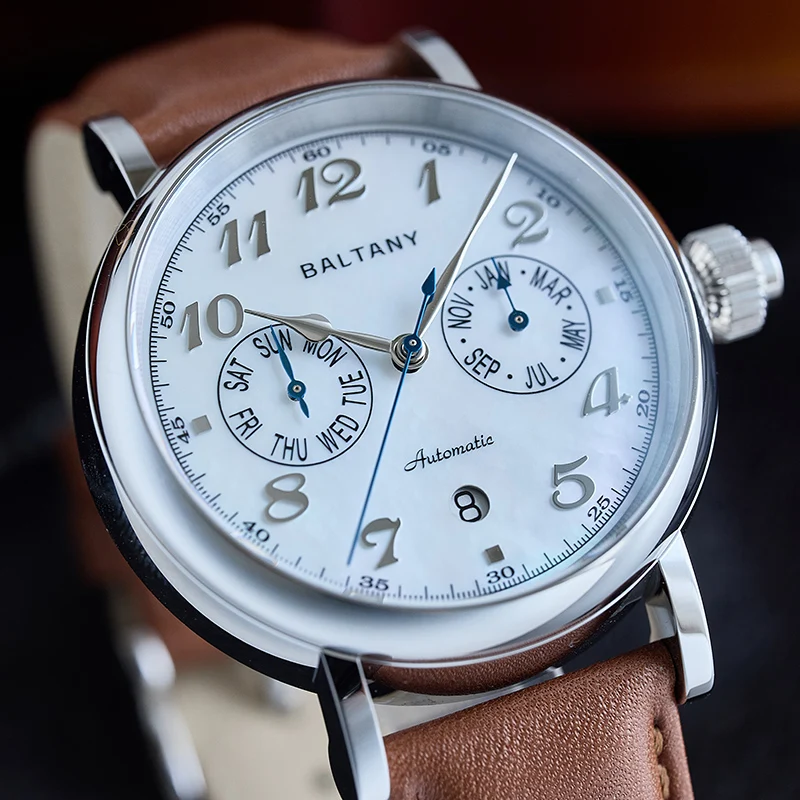 Мужские часы Baltany Pilot S6048 9122, автоматические часы, процесс закаления Vickers, 500 ГВ, водонепроницаемые, роскошные, механические наручные часы для мужчин