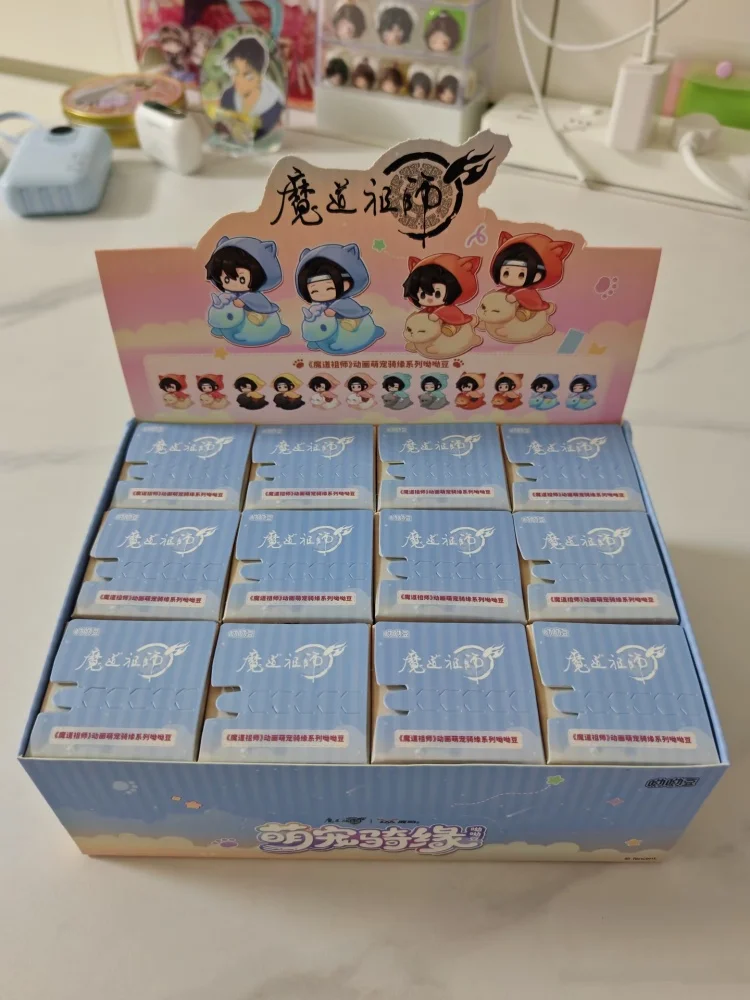 Original Mo Dao Zu Shi Cute Pet Ride Affinity Series Mini Blind Box Wei Wuxian Lan Wangji Mystery Box Anime Figure Kid Gifts