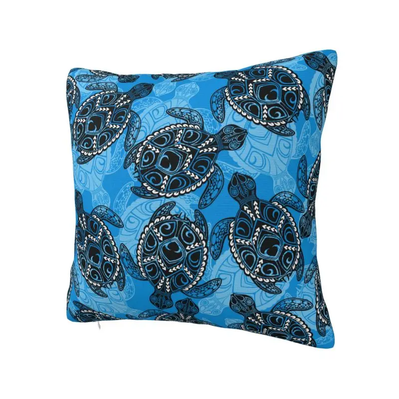 Modern Ocean Sea Turtle Cushion Cover 50*50 cm Velvet Throw Pillow Case Home Decorative Sofa Chair Pillowslip