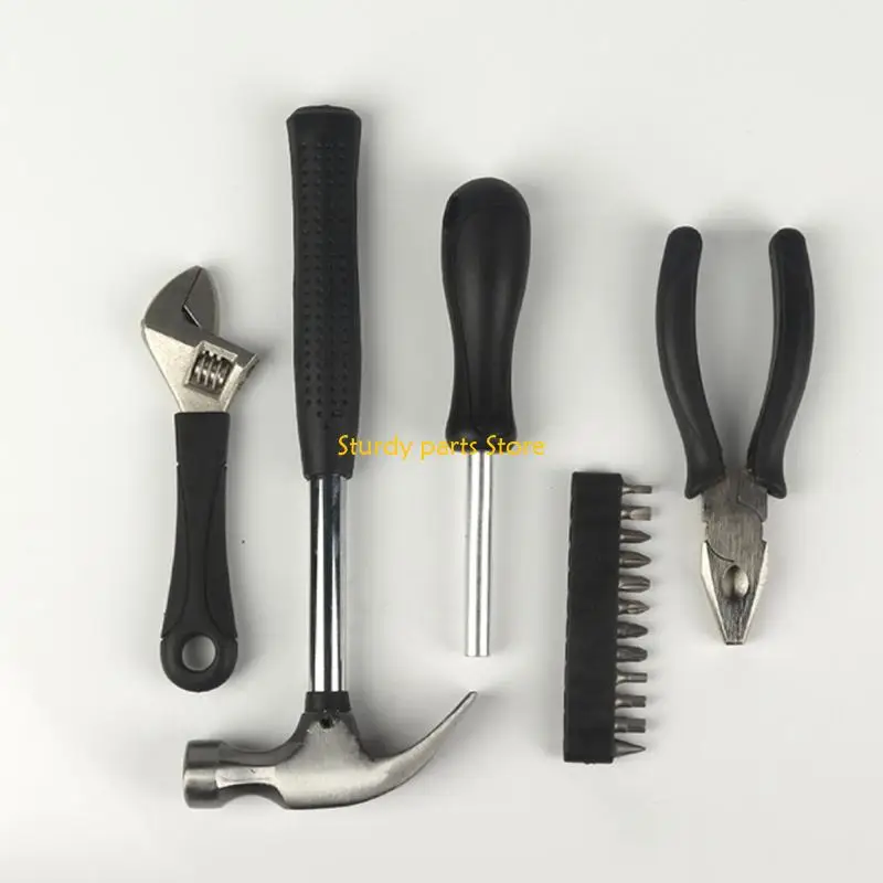 97qc 17pcs Set strumenti per riparazione della casa con set strumenti meccanico stoccaggio mane stoccaggio