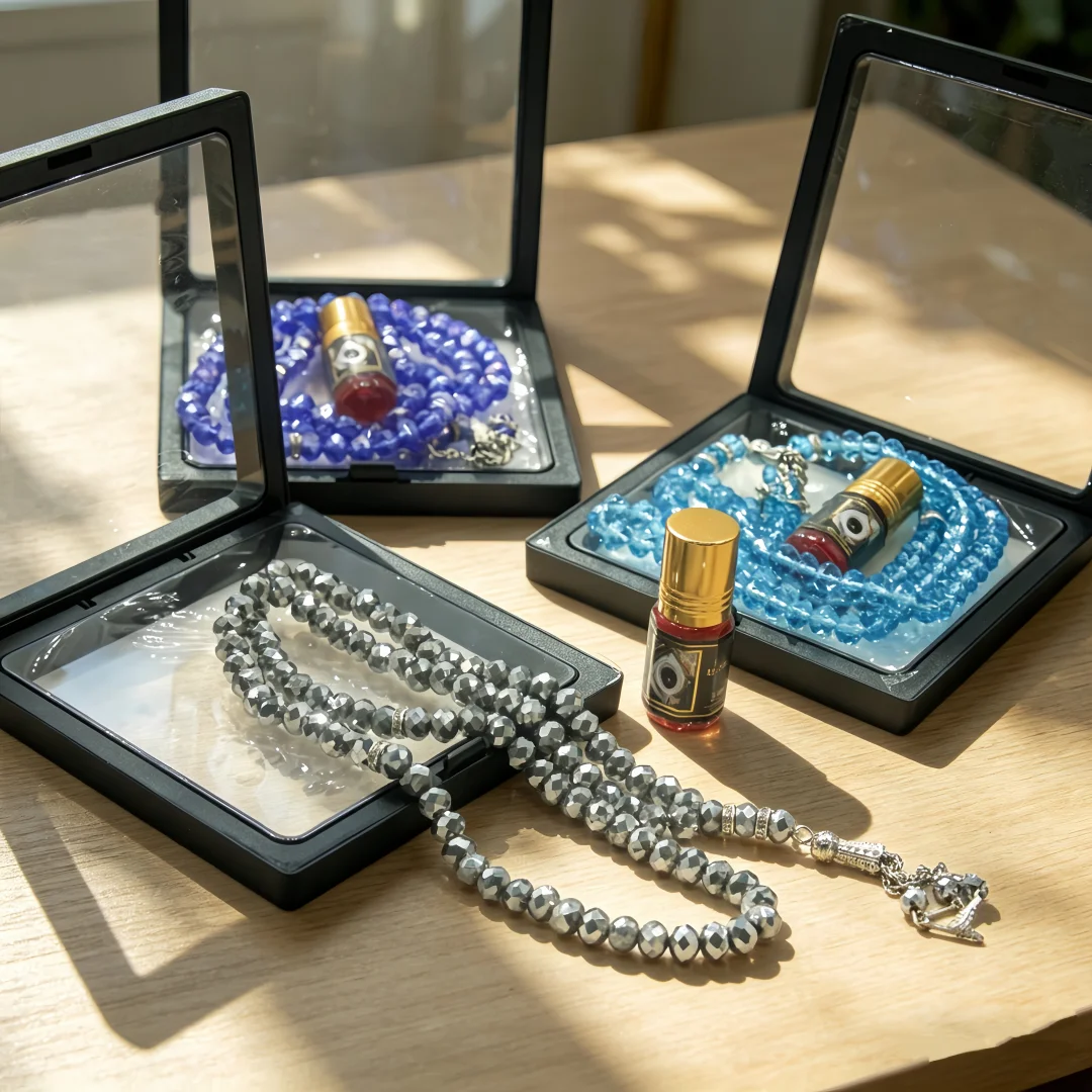 Crystal Polygonal 6‑mm 99‑Bead Prayer Bead Perfume Set, Multi‑faceted Multi‑layer Wound Fragrance Gift Set
