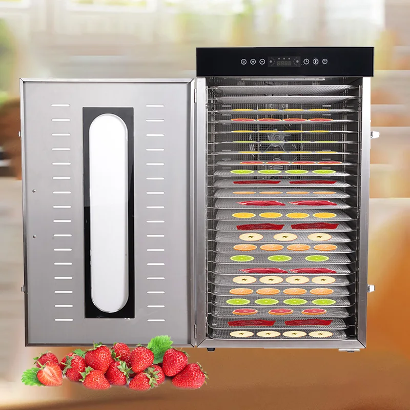 

Good Quality Stainless Steel Big Capacity 96 Tray Food Dehydrator For Fruit Vegetables Meat