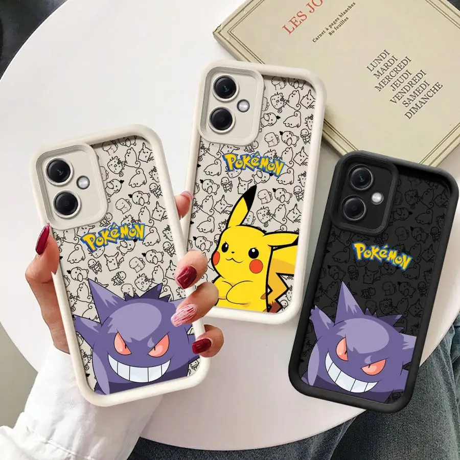 Cartoon Poke_mon Cute Phone Case for Redmi Note 10 12 13 4G 5G 10S 10Pro 11 11S 11 12 13 Pro4G 5G 11 12 13ProPlus5G 12S Matte