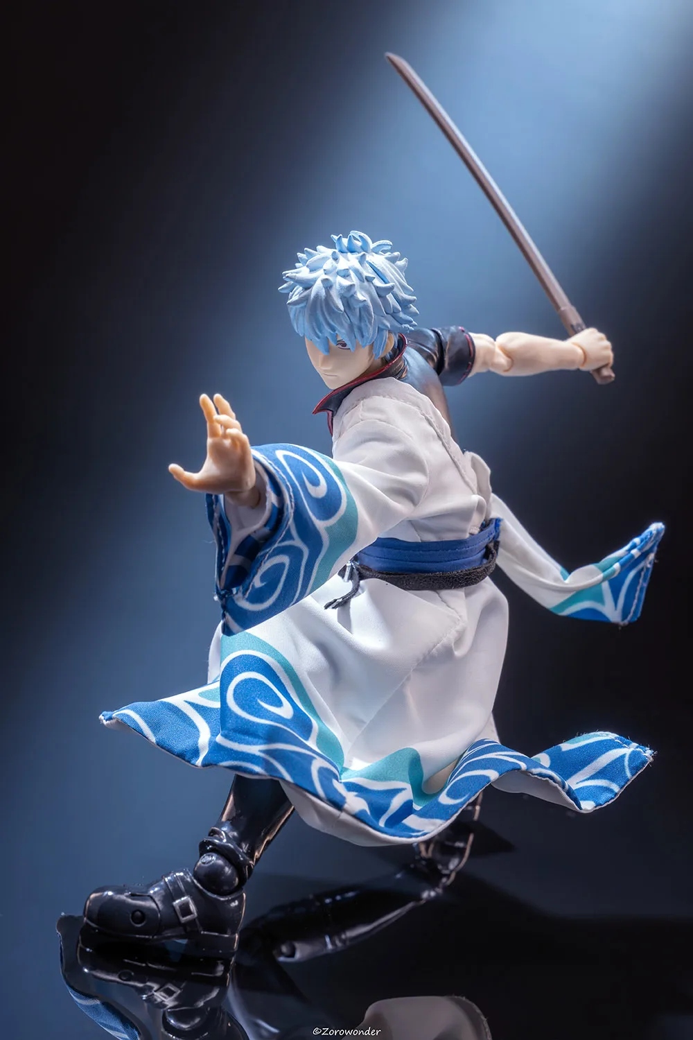 【Only Clothes】shf 1/12 Japanese Anime GINTAMA Sakata Gintoki Single Sleeve Robe Clothes for 6-inch Action Figure Model Toys view 5