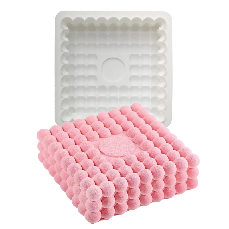 Regular Bubble Design on the Surface of Cake Food Grade Silicone Cake Molds Mousse Moulds Dessert Baking Tools Kitchen Bakeware