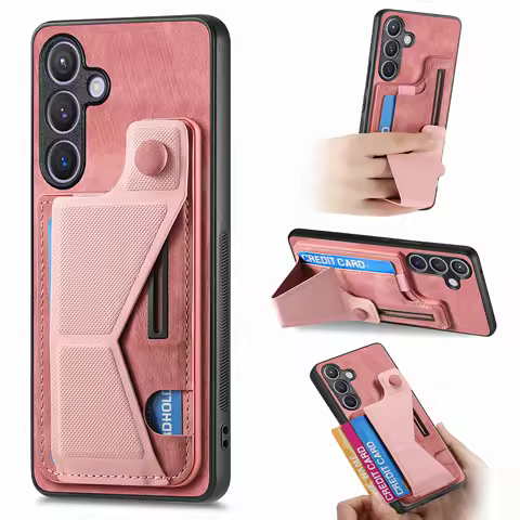 Kickstand Cards Solt Vintage Wallet Leather Case For Samsung Galaxy S24 Ultra S23 Plus S22 S21 A55 A35 A15 A05 A54 A34 A24 Cover