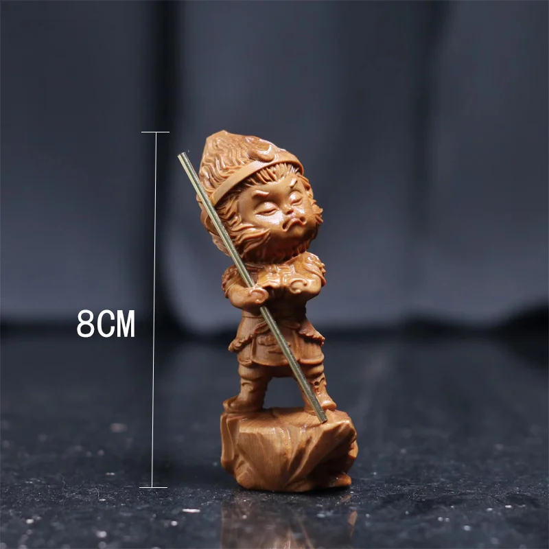 

Handmade WuKong Monkey King Sculptures And Figurines Home Decoration Wood Carvings Products Desk Ornaments Miniatures Statuette