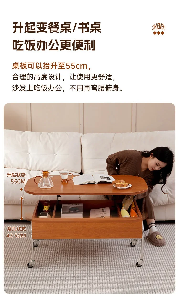 طاولة طعام قابلة للرفع على الطراز الشمالي، شقة صغيرة مزدوجة الأغراض على طراز المنزل #6