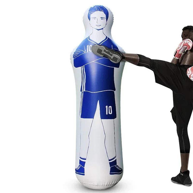 160cm PVC Inflatable Football Training Goalkeeper Soccer Training Dummy Goalkeeper For Kids Standing Boxing Bag-CLEARANCE SALE