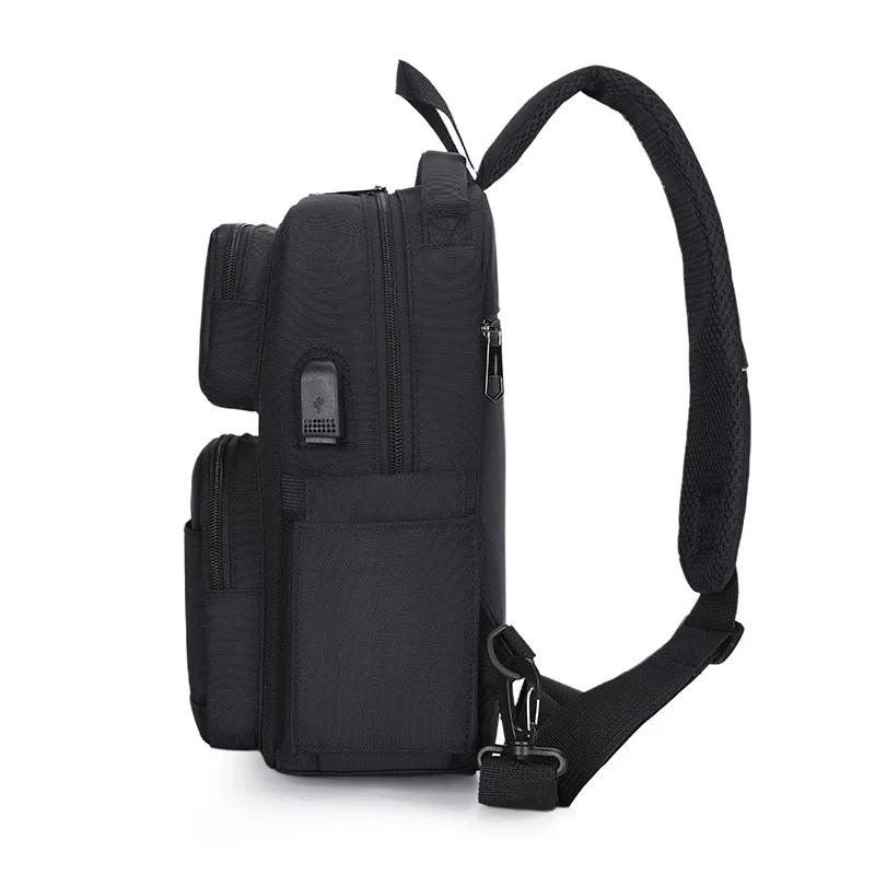 Bags for men Men's solid color fabric casual shoulder bags crossbody bags bolsos para hombre bag men chest bag sling bag