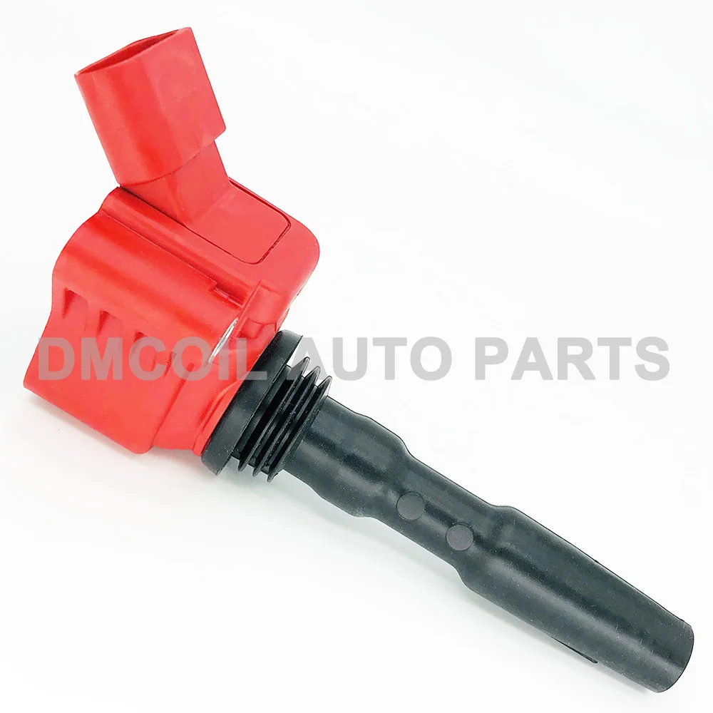 4PCS RED SUPER PERFORMANCE IGNITION COIL FIT AUDI A1 A3 Q3 SEAT LEON IBIZA SKODA OCTAVIA VW GOLF VII POLO EA211 2011- 04E905110H