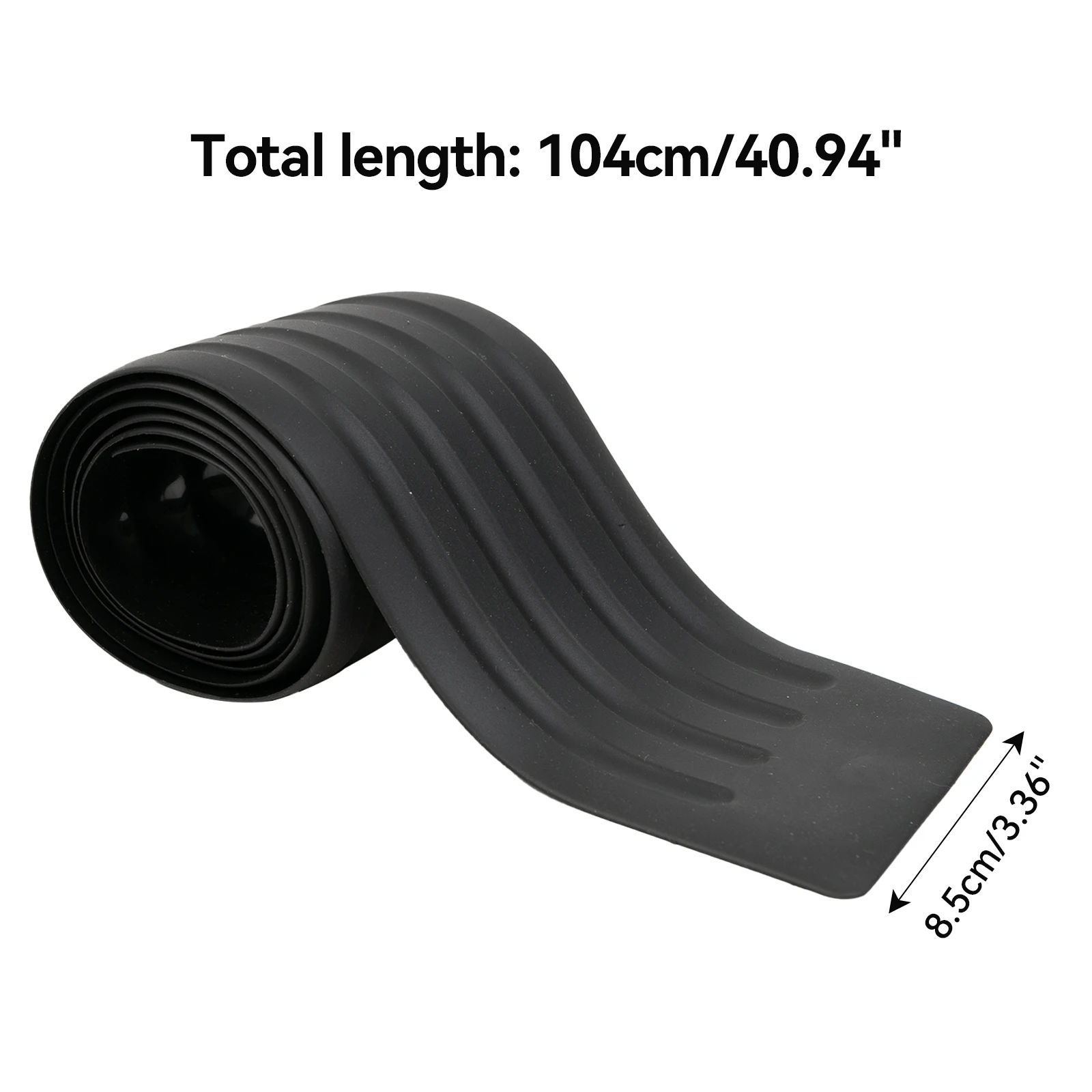 104cm Car Rear Boot Bumper Protector Trunk Protection Sticker Anti-Scratch Door Sill Guard Lip Mouldings Rubber Strip Cover Pad