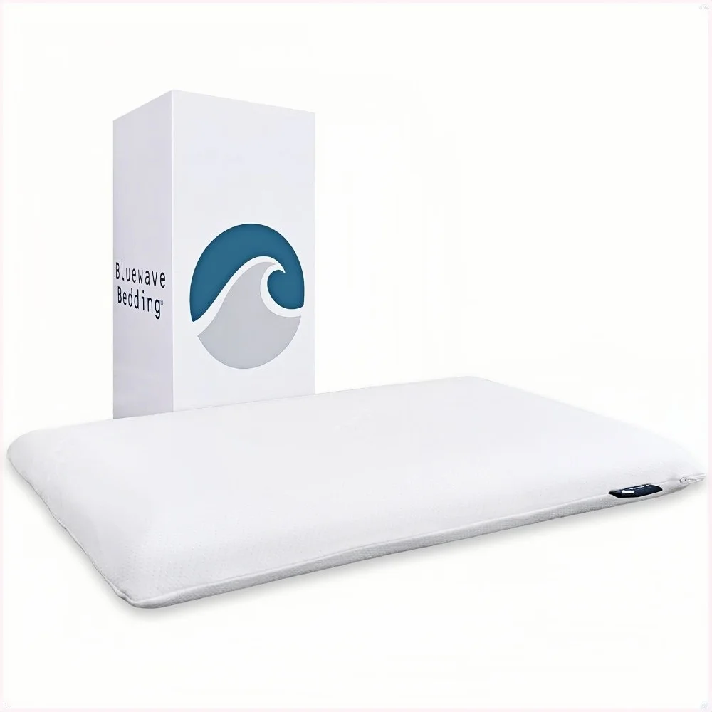 Ultra Slim Gel Memory Foam Pillow for Stomach and Cervical Neck Alignment and Deeper Sleep (2.75-Inches Height, Standard Size)