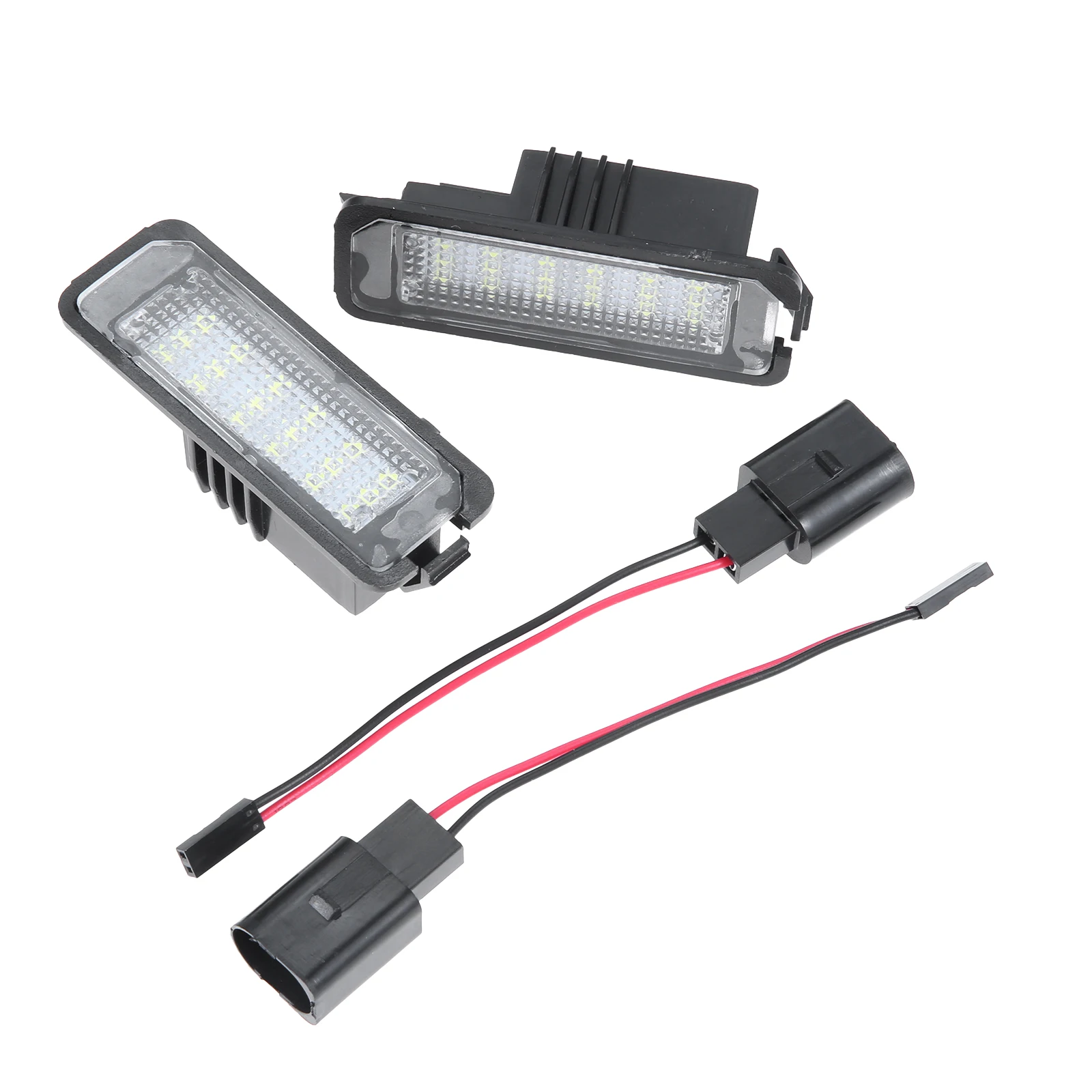 

2Pcs License Plate Light 1K8943021 3D0943021A 3C5943021 1J6943021B Fit For Golf Passat For Skoda / Seat For Porsche