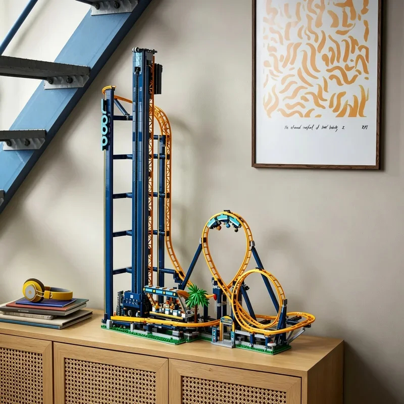 2026 3756pcs Creative Splicing Toy Loop Coaster Puzzle Model Home Decor Building Block Brick Suitable For Birthday Festival Gift - view 6