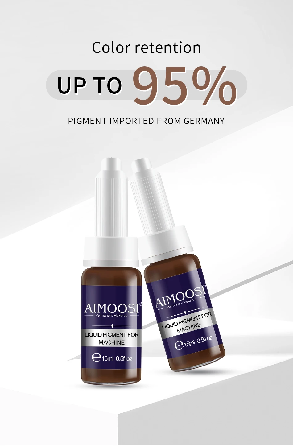 AIMOOSI Augenbrauen-Tattoo-Tinte 15ML Flüssig Professionelle Permanent Make-up Microblading Augenbrauen Eyeliner Tattoo-Tinte für Permanent-Make-up-Künstler – Detail 1