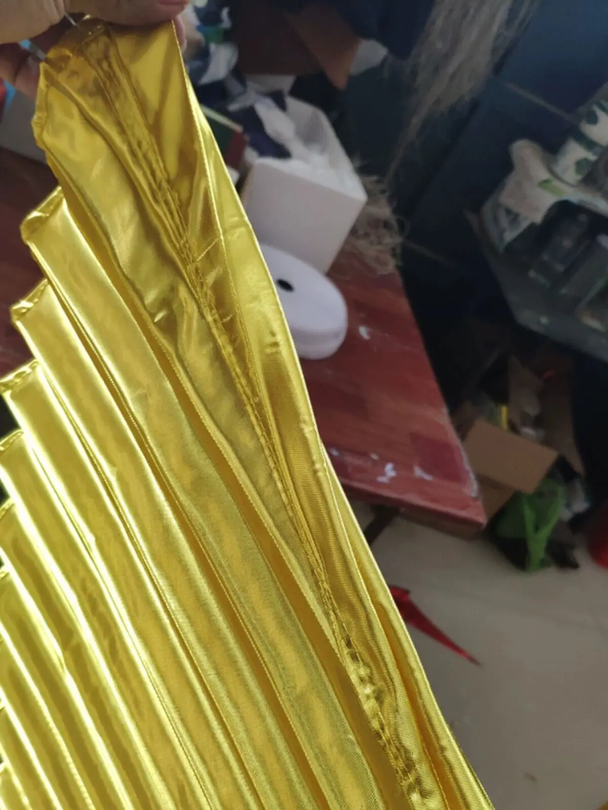 Gold Angel Wings Costume Foldable Large Golden Wings for Children Stage Dance Performance Halloween Party Cosplay Prop