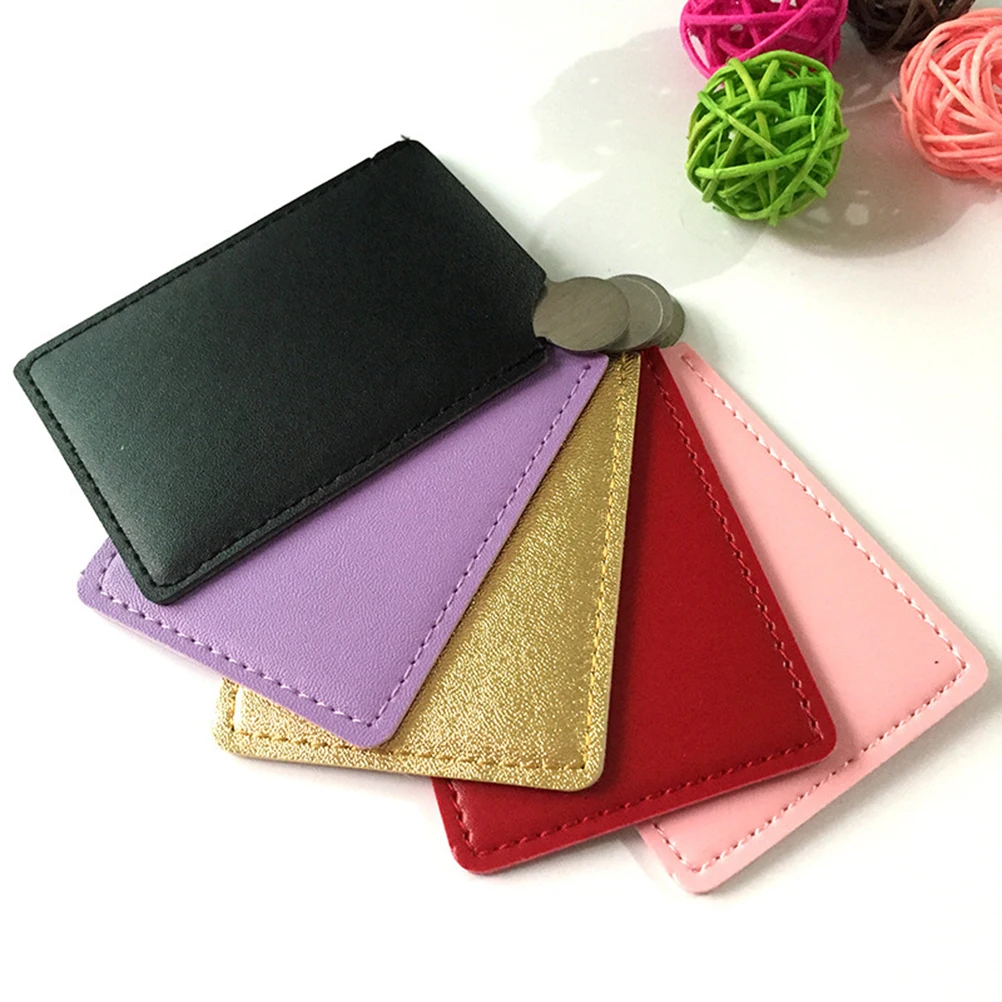 

Square Mirror Portable Stainless Steel Unbreakable Compact Lightweight Clear Reflective Makeup Tool for Travel Bag Pocket