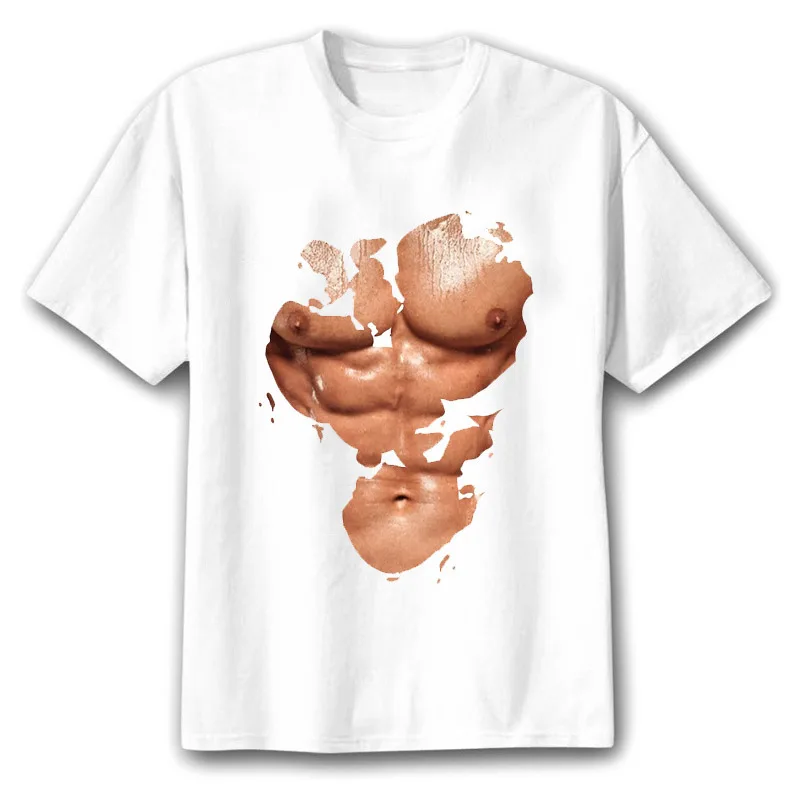 Männer Lustige Halloween Dick Kopf T-shirt Kostüm Party Geschenk Spaß Tees Kurzarm T-Shirts Weiß Tops Tees
