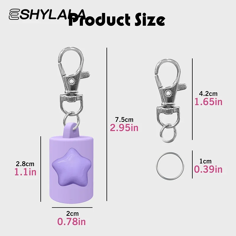 Bouchons porte-clés en Silicone pour brillant à lèvres, 1 pièce, accessoires de produits de beauté pratiques pour femmes, accessoire d'outil de maquillage de voyage