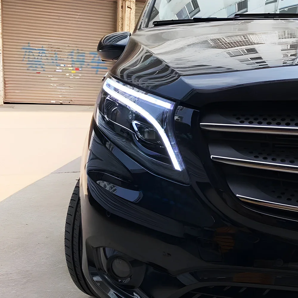 

Auto Headlights For Benz Vito W447 V250 V260 V300 2016-2023 LED Car Front Lamps Assembly Upgrade Dual Projector Lens Accessories