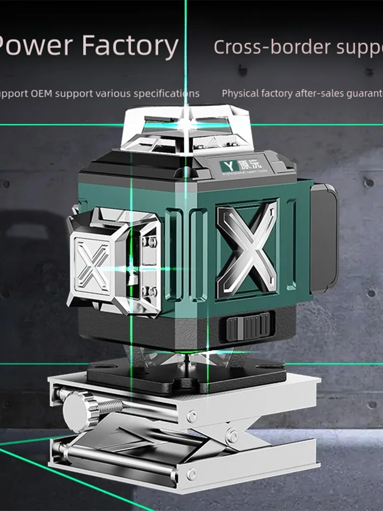 4d laser level 16 lines 360 professional  Self-leveling Line Vertical Super Powerful construction tools  Green Beam Laser Level