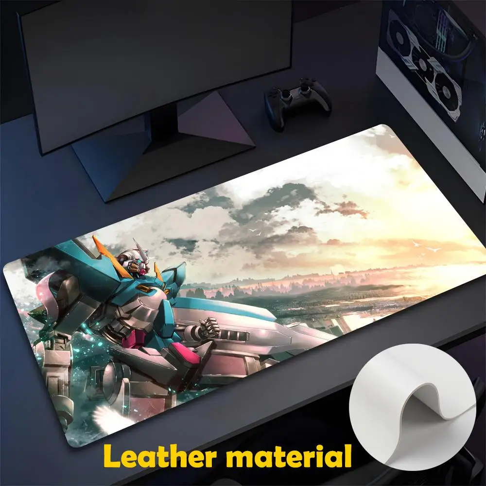 G-Gundam Mouse Pad Large Gaming Pad XXL Desk Mat Non Slip Double Sided PU Game Mouse Computer Leather Keyboard Mat