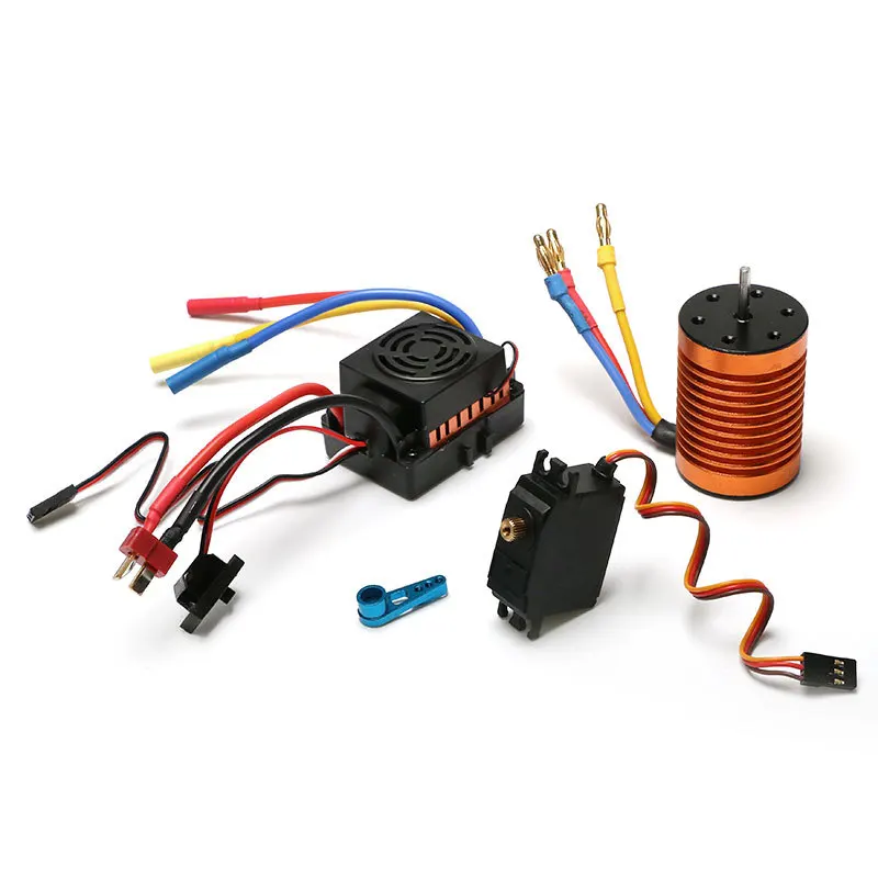 60A ESC With Brushless 3650 Motor And Metal Controller Kit For WLtoys 12428 A959 B 144001 Powerful And Smooth Operation