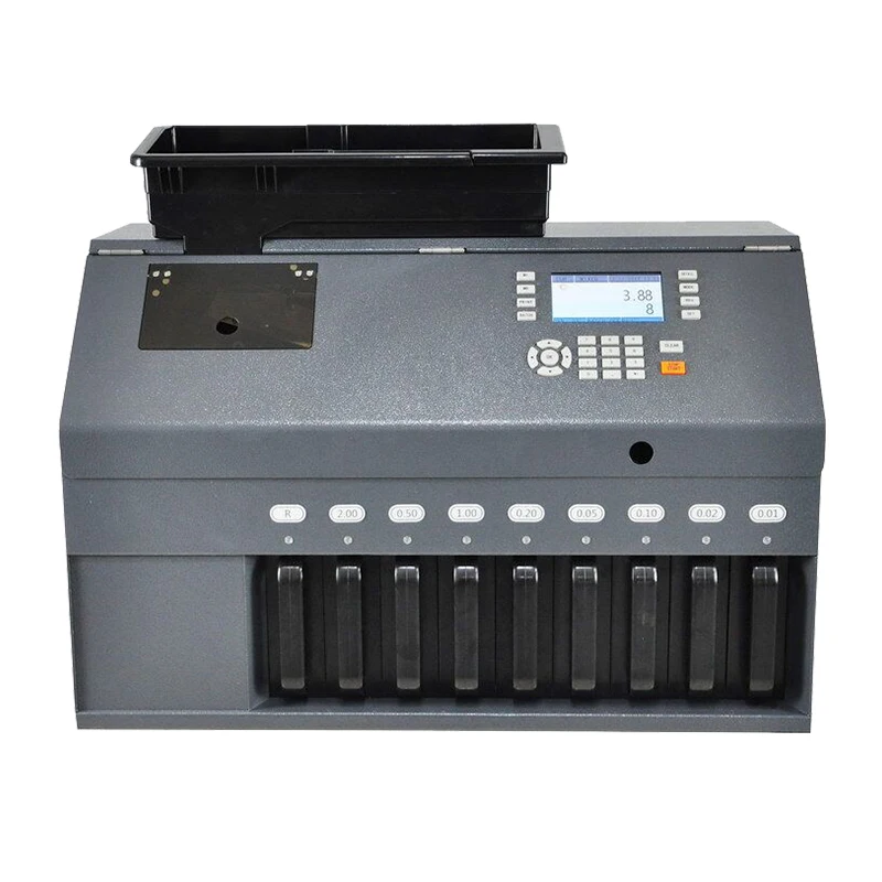 CS-900 High-Speed Automatic Coin Sorter Wrappe Coin Counting Machine For Multi-Country Coin Cash Register