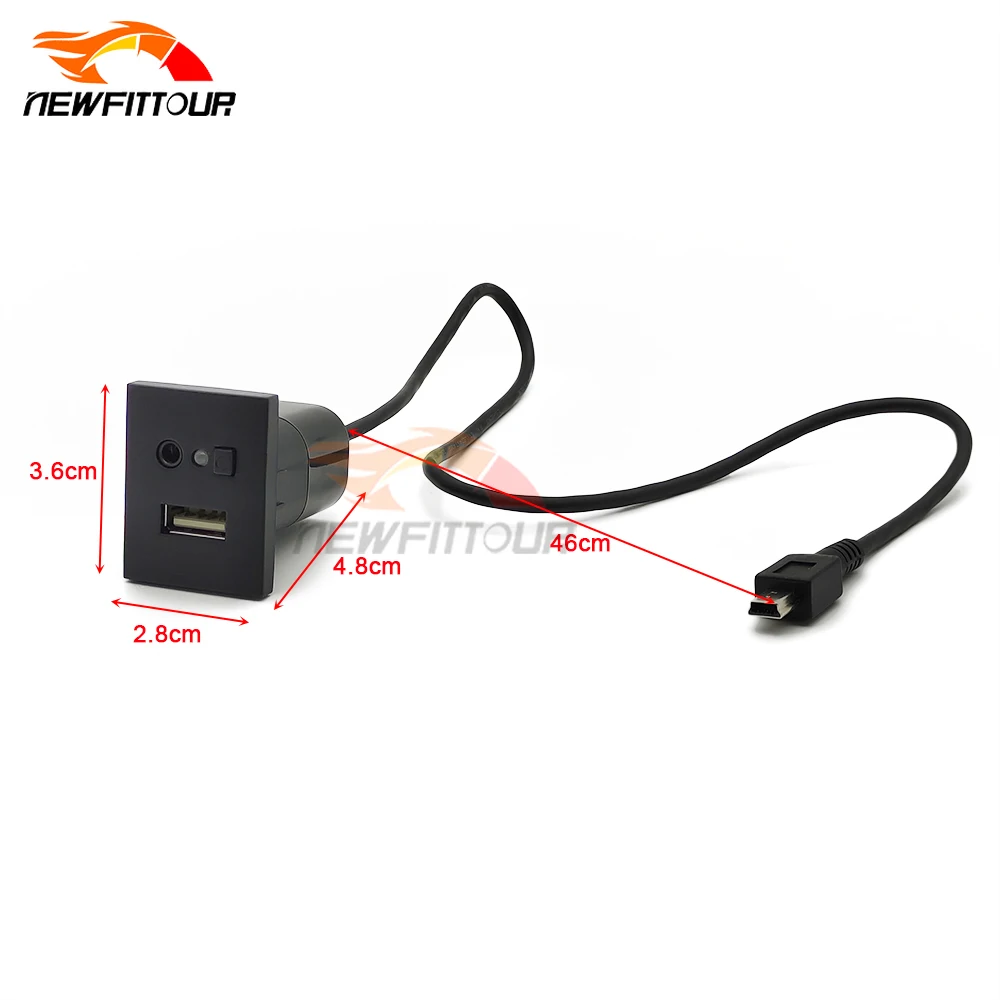 For Ford Focus 2 MK2 2009 2010 2011 C-MAX Kuga Mk1 Car USB Input Adapter Mini Cable USB Jack Interface Switch Accessories