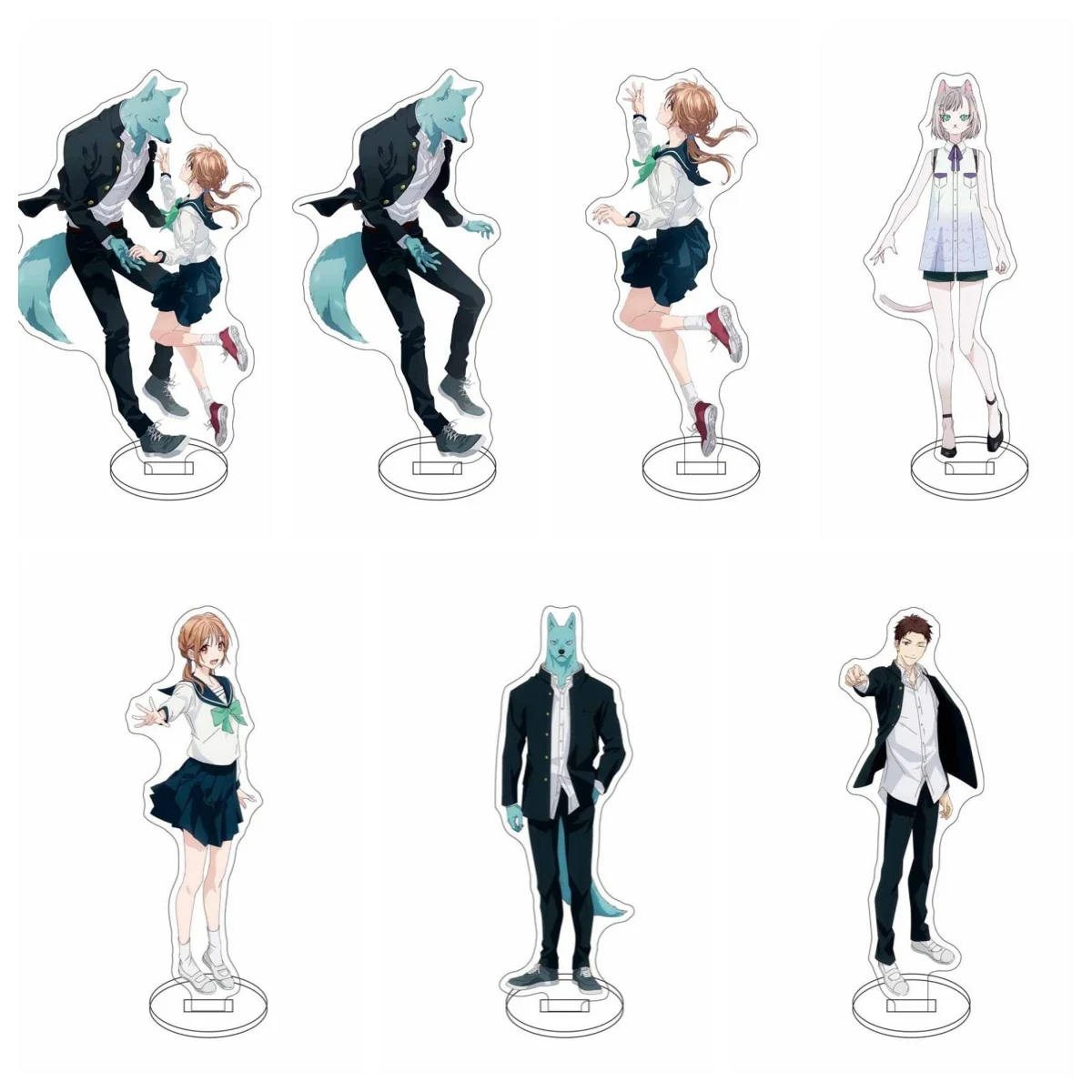 

15cm Beyond Border, In Love We Are Acrylic Stand Characteristic Characters Ornament Accessories Goods Collection Christmas Gifts