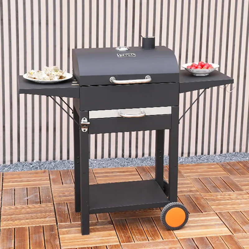 Spot Large Villa Patio Barbecue Grill American Portable Charcoal Household Outdoor Large Barbecue Grill Outdoor Grill