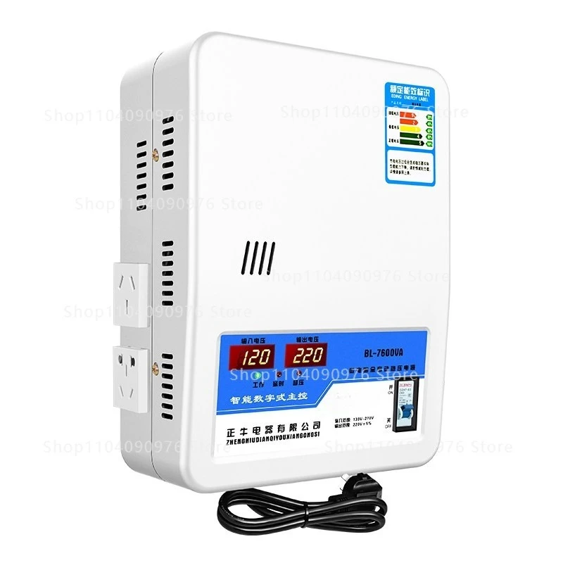 7600W 220V Voltage Stabilizer for Home Appliance and Commercial Use Automatic Voltage Regulator