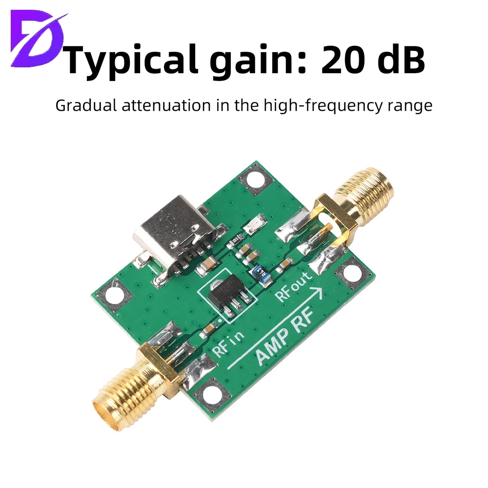 SBB5089 20dB RF Power Amplifier Module 5MHz-6GHz Wideband Gain RF Front-End Wireless Communication Testing