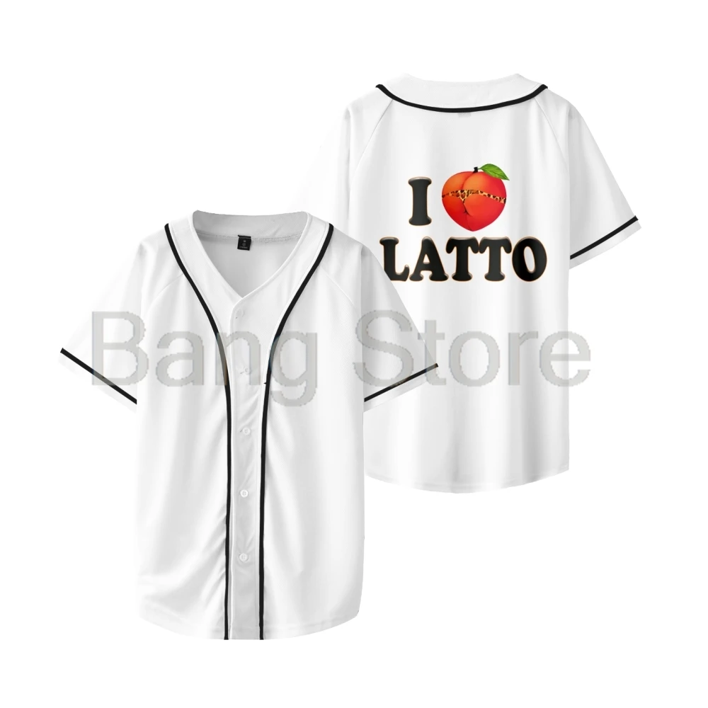 I Love Latto Baseball Jersey Women Men Short Sleeve T-shirt Casual Streetwear Unisex Clothes