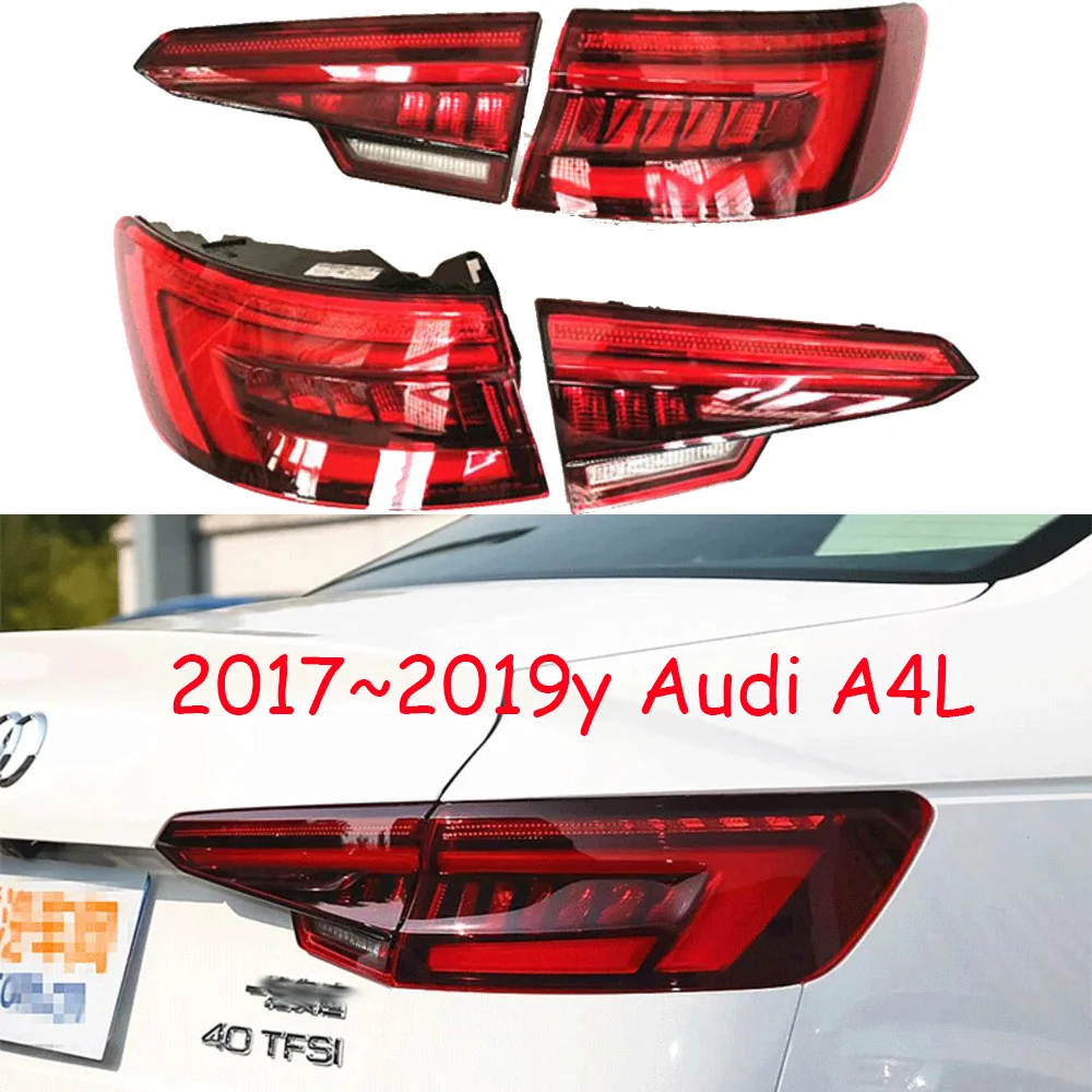 

1pcs sedan car bumper tail light for Audi A4L taillight LED Reflector 2017~2019y accessories Taillamp for Audi A4L fog lamp