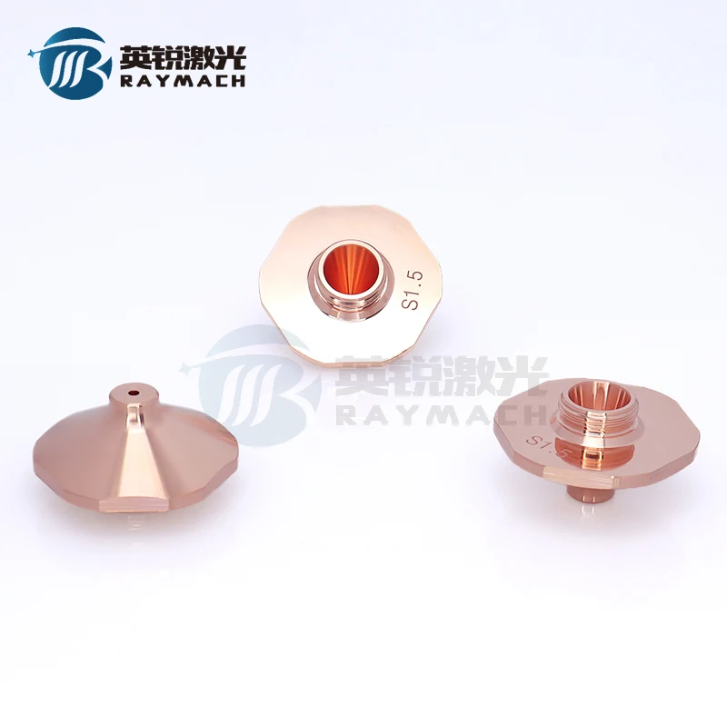 Fiber Laser Nozzle D28H15M11 Single Layer1.2E HAN'S Quick HSG Factory Price 15KWHigh Power Source Red Copper HSG Overspeed S1.4E