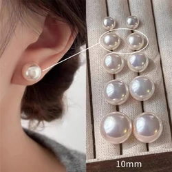 Boucles d'oreilles pendantes en argent regardé 925, perle d'eau douce, goujon croisé, luxe abordable, tempérament, simple, doux amour, bijoux de fête, nouveau